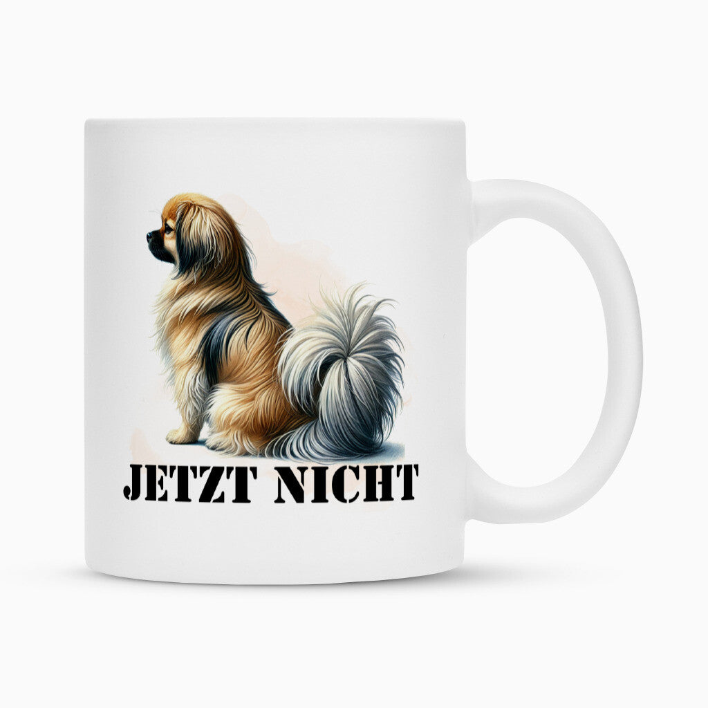 Tasse "Tibet Spaniel - JETZT NICHT" Weiß – hunde-shirt.de