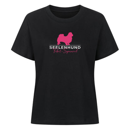 Premium Damen-Shirt "Tibet Spaniel - Seelenhund" Schwarz – hunde-shirt.de