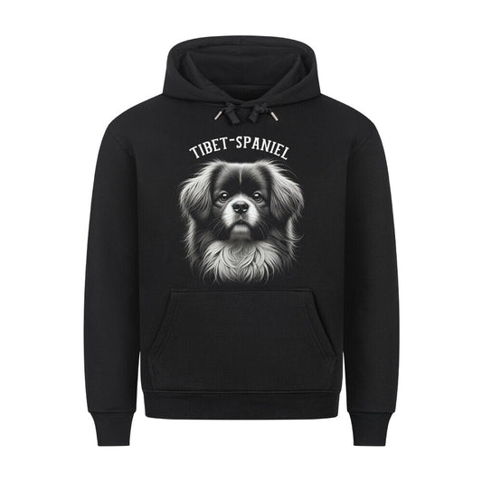 Premium Hoodie "Tibet Spaniel - Pure" Schwarz – hunde-shirt.de