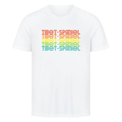 Premium T-Shirt "Tibet Spaniel - RETRO" Weiß – hunde-shirt.de