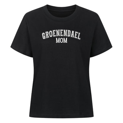 Premium Damen-Shirt "Groenendael - MOM" Schwarz – hunde-shirt.de