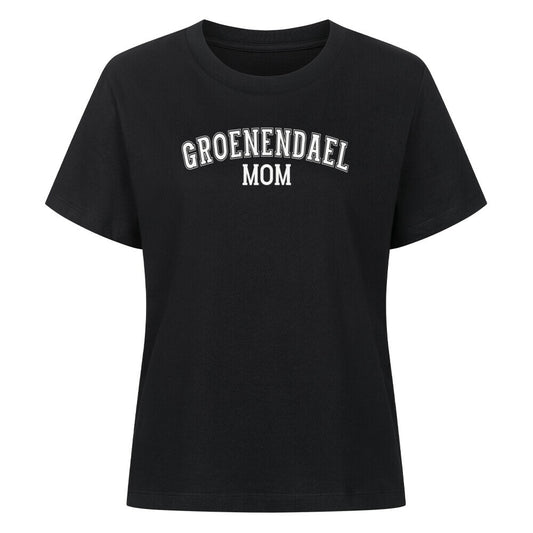 Premium Damen-Shirt "Groenendael - MOM" Schwarz – hunde-shirt.de