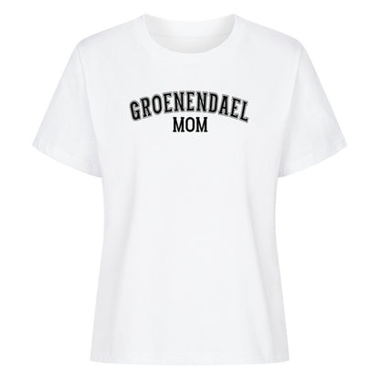 Premium Damen-Shirt "Groenendael - MOM" Weiß – hunde-shirt.de