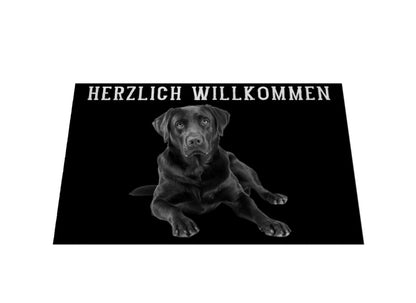 Fußmatte "Labrador - HERZLICH WILLKOMMEN" – hunde-shirt.de