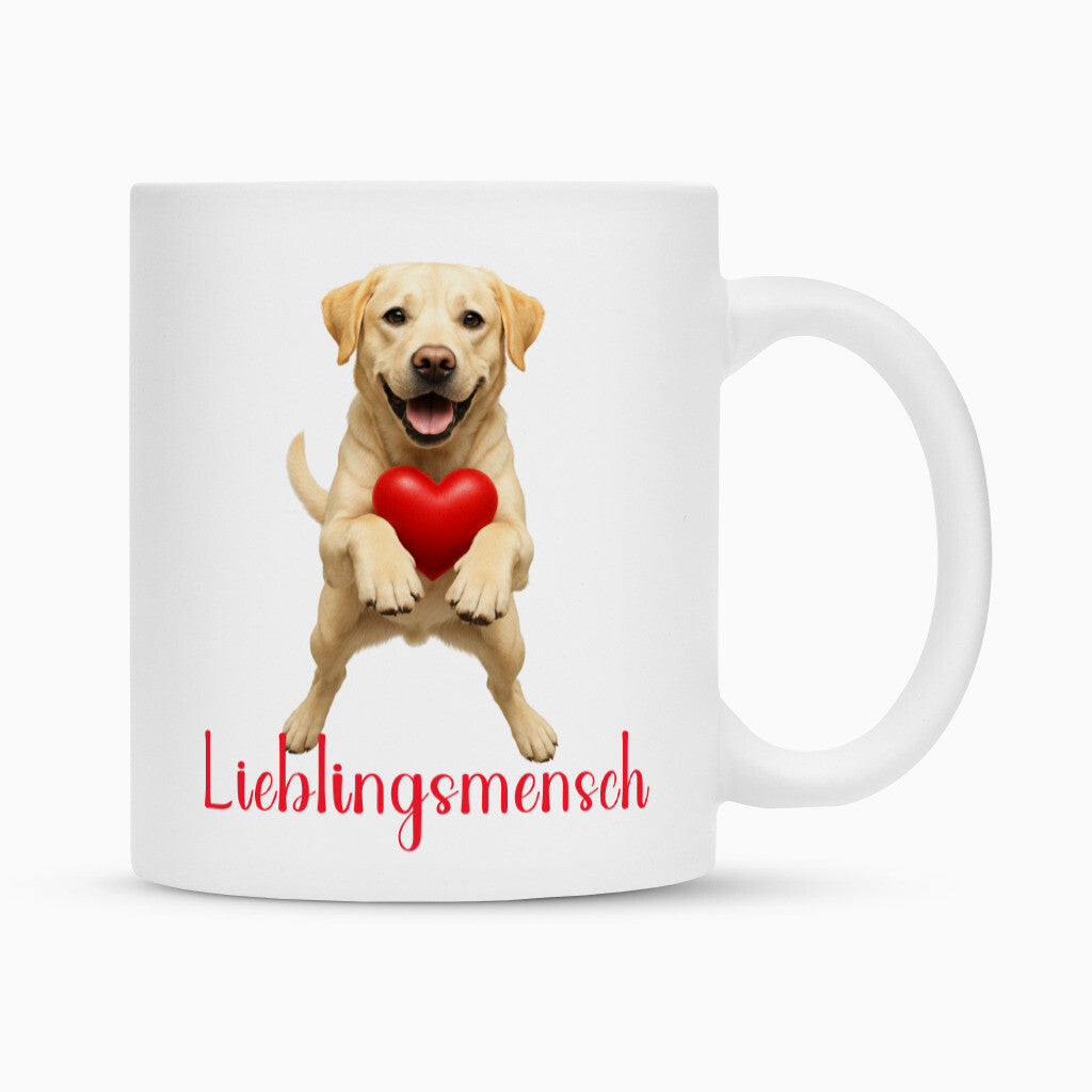 Tasse "Labrador - Lieblingsmensch" Weiß – hunde-shirt.de