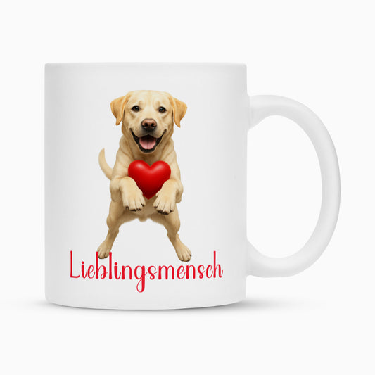 Tasse "Labrador - Lieblingsmensch" Weiß – hunde-shirt.de