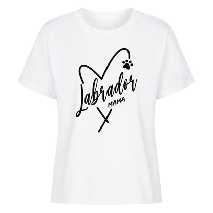 Premium Damen-Shirt "Labrador - Mama" Weiß – hunde-shirt.de
