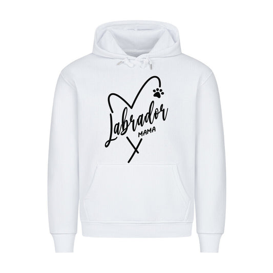 Premium Hoodie "Labrador - Mama" Weiß – hunde-shirt.de