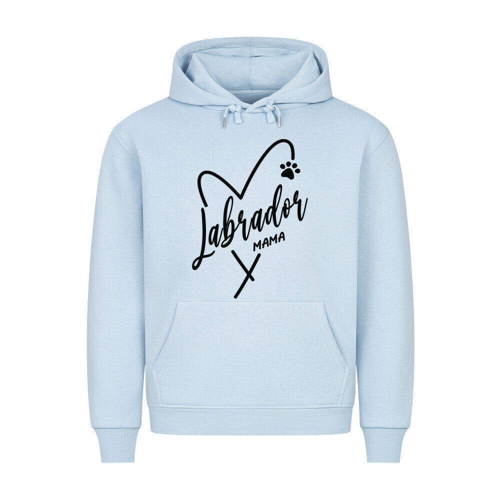 Premium Hoodie "Labrador - Mama" Babyblau – hunde-shirt.de