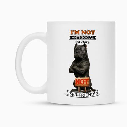 Tasse "Cane Corso - Anti-Social" – hunde-shirt.de