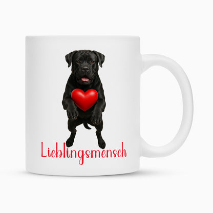 Tasse "Cane Corso - Lieblingsmensch" Weiß – hunde-shirt.de