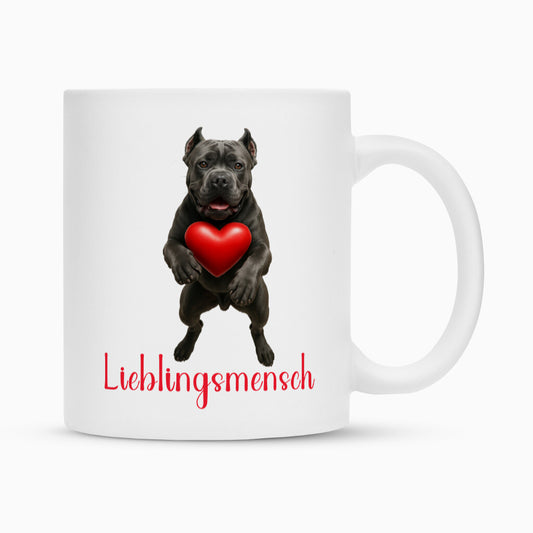Tasse "Cane Corso - Lieblingsmensch II" Weiß – hunde-shirt.de