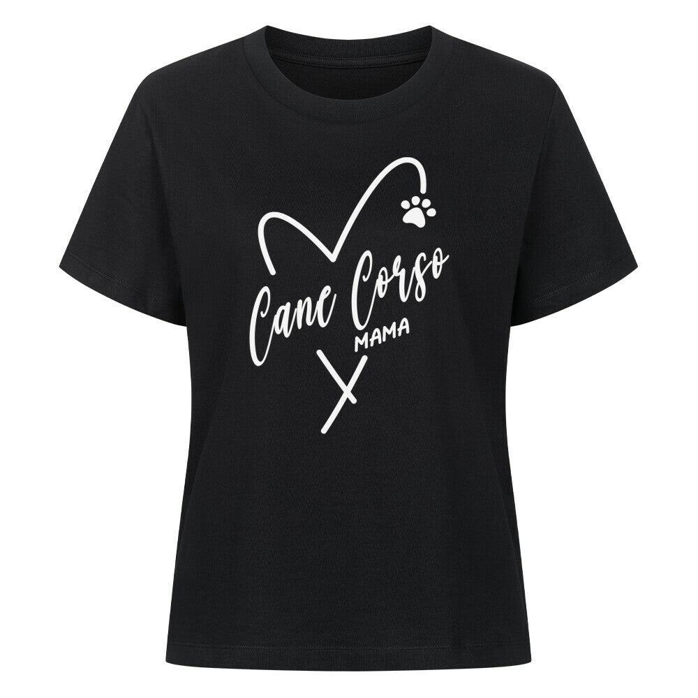 Premium Damen-Shirt "Cane Corso - Mama" Schwarz – hunde-shirt.de