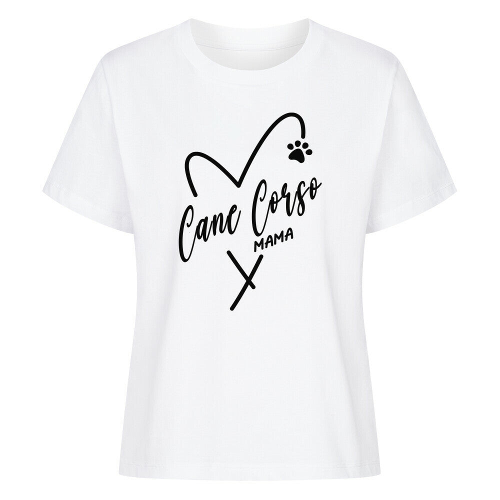 Premium Damen-Shirt "Cane Corso - Mama" Weiß – hunde-shirt.de