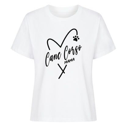 Premium Damen-Shirt "Cane Corso - Mama" Weiß – hunde-shirt.de