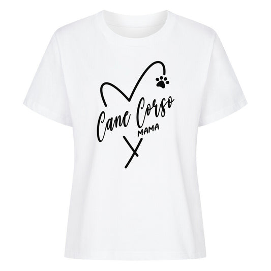 Premium Damen-Shirt "Cane Corso - Mama" Weiß – hunde-shirt.de