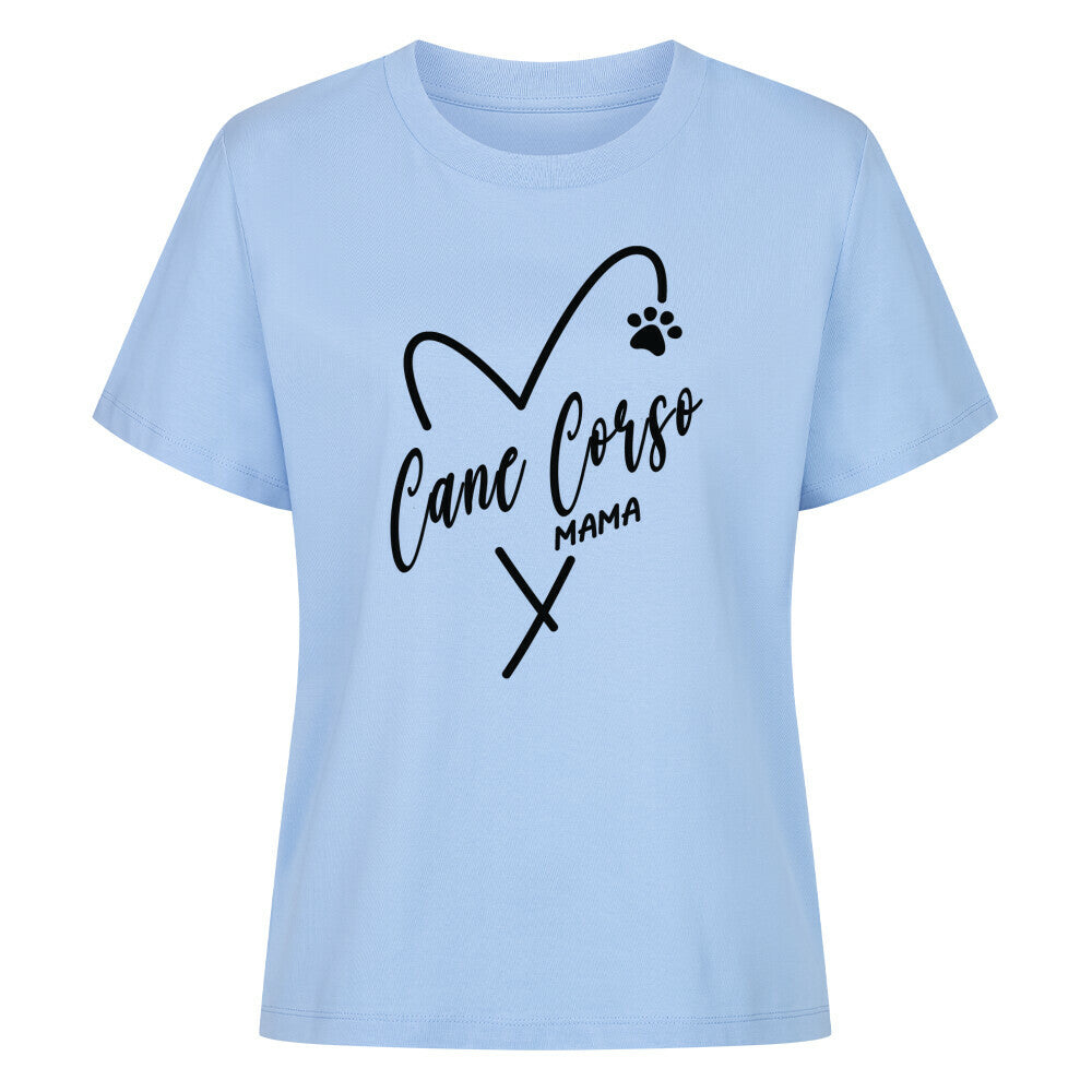 Premium Damen-Shirt "Cane Corso - Mama" Sky Blue – hunde-shirt.de