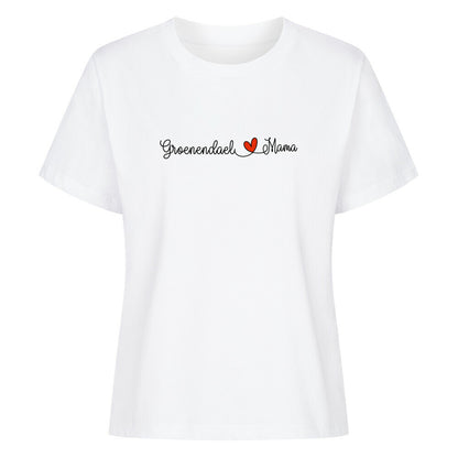Premium Damen-Shirt "Groenendael - Mama" Weiß – hunde-shirt.de