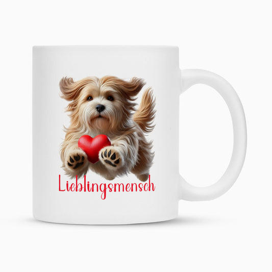 Tasse "Tibet Terrier - Lieblingsmensch" Weiß – hunde-shirt.de