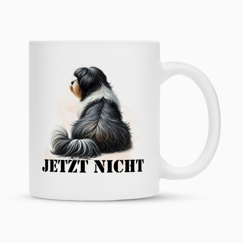 Tasse "Tibet Terrier - JETZT NICHT" Weiß – hunde-shirt.de