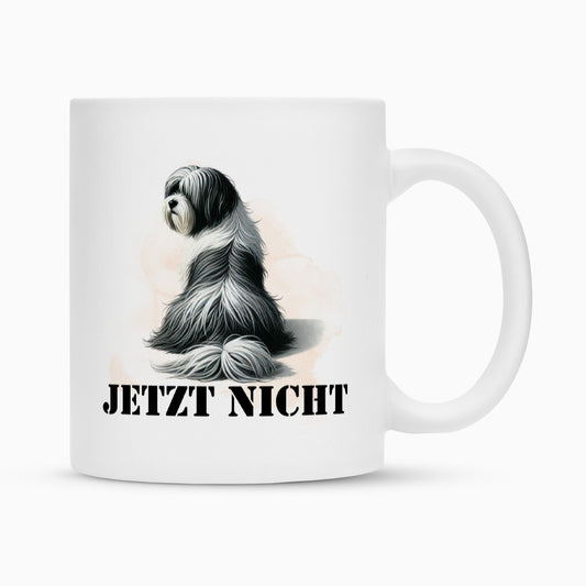 Tasse "Tibet Terrier - JETZT NICHT II" Weiß – hunde-shirt.de