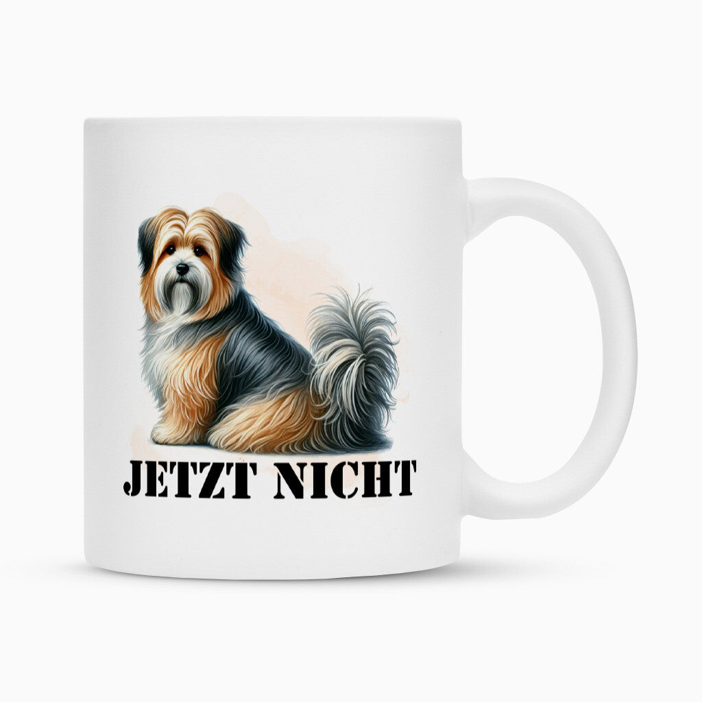 Tasse "Tibet Terrier - JETZT NICHT III" Weiß – hunde-shirt.de