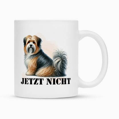 Tasse "Tibet Terrier - JETZT NICHT III" Weiß – hunde-shirt.de