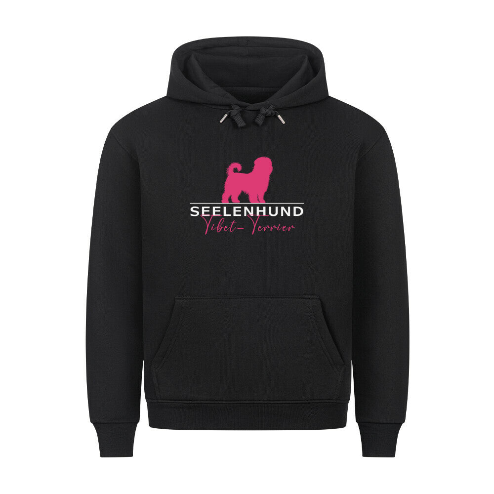 Premium Hoodie "Tibet Terrier - Seelenhund" Schwarz – hunde-shirt.de