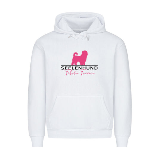 Premium Hoodie "Tibet Terrier - Seelenhund" Weiß – hunde-shirt.de