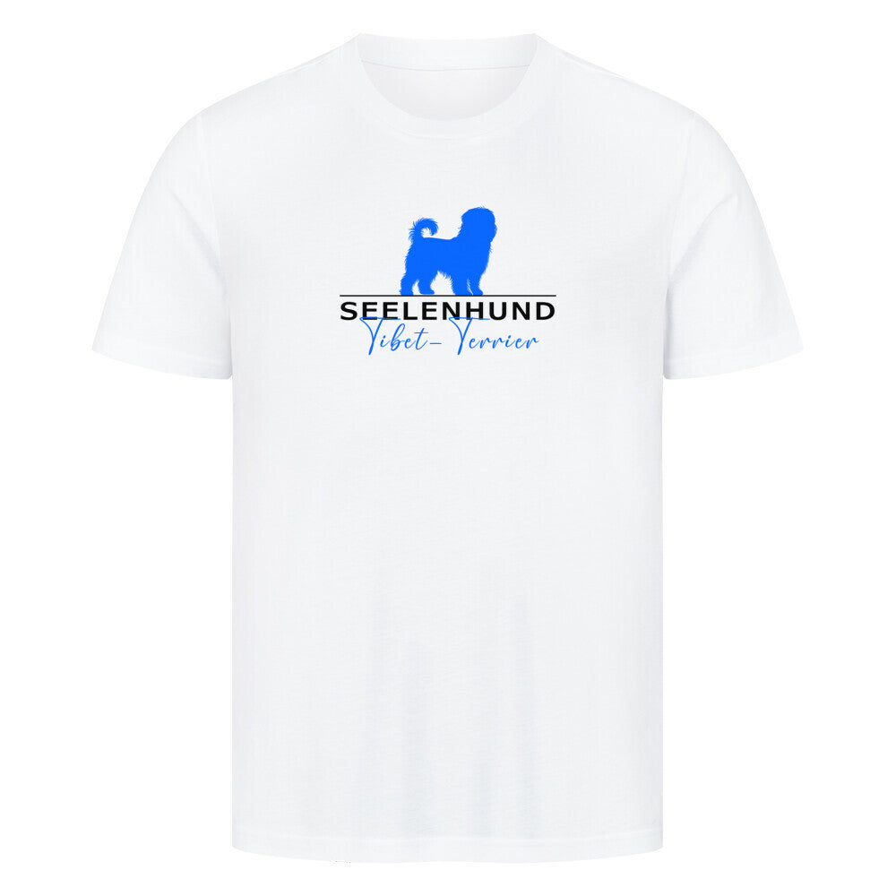 Premium T-Shirt "Tibet Terrier - Seelenhund" Weiß – hunde-shirt.de