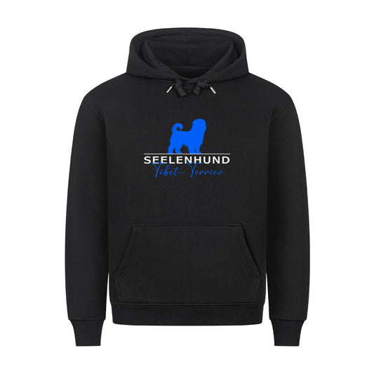 Premium Hoodie "Tibet Terrier - Seelenhund" Schwarz – hunde-shirt.de