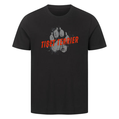 Premium T-Shirt "Tibet Terrier - PAW" Schwarz – hunde-shirt.de
