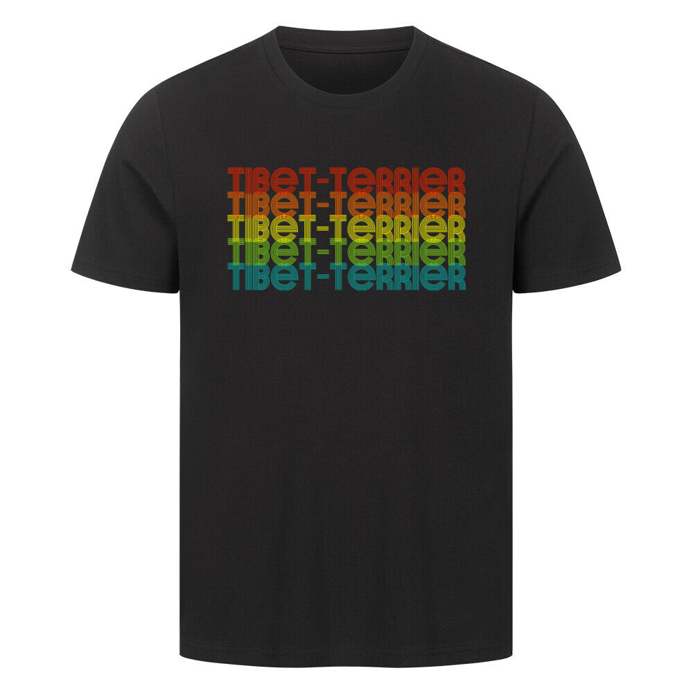 Premium T-Shirt "Tibet Terrier - RETRO" Schwarz – hunde-shirt.de