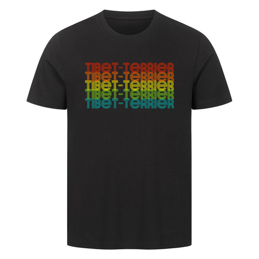 Premium T-Shirt "Tibet Terrier - RETRO" Schwarz – hunde-shirt.de
