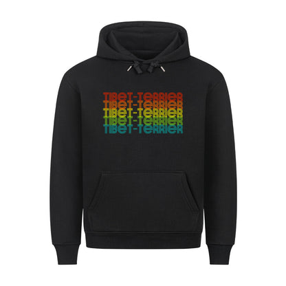 Premium Hoodie "Tibet Terrier - RETRO" Schwarz – hunde-shirt.de