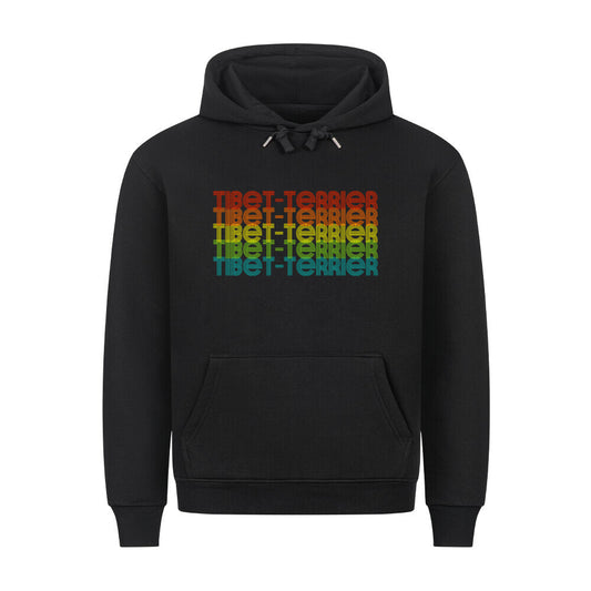 Premium Hoodie "Tibet Terrier - RETRO" Schwarz – hunde-shirt.de
