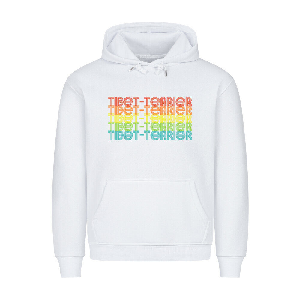 Premium Hoodie "Tibet Terrier - RETRO" Weiß – hunde-shirt.de