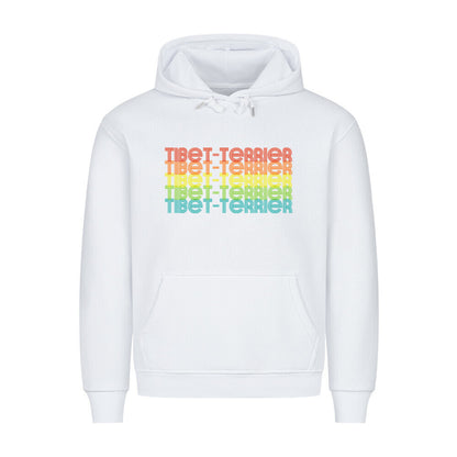Premium Hoodie "Tibet Terrier - RETRO" Weiß – hunde-shirt.de