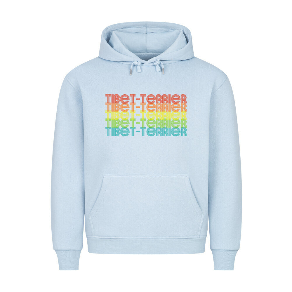 Premium Hoodie "Tibet Terrier - RETRO" Babyblau – hunde-shirt.de