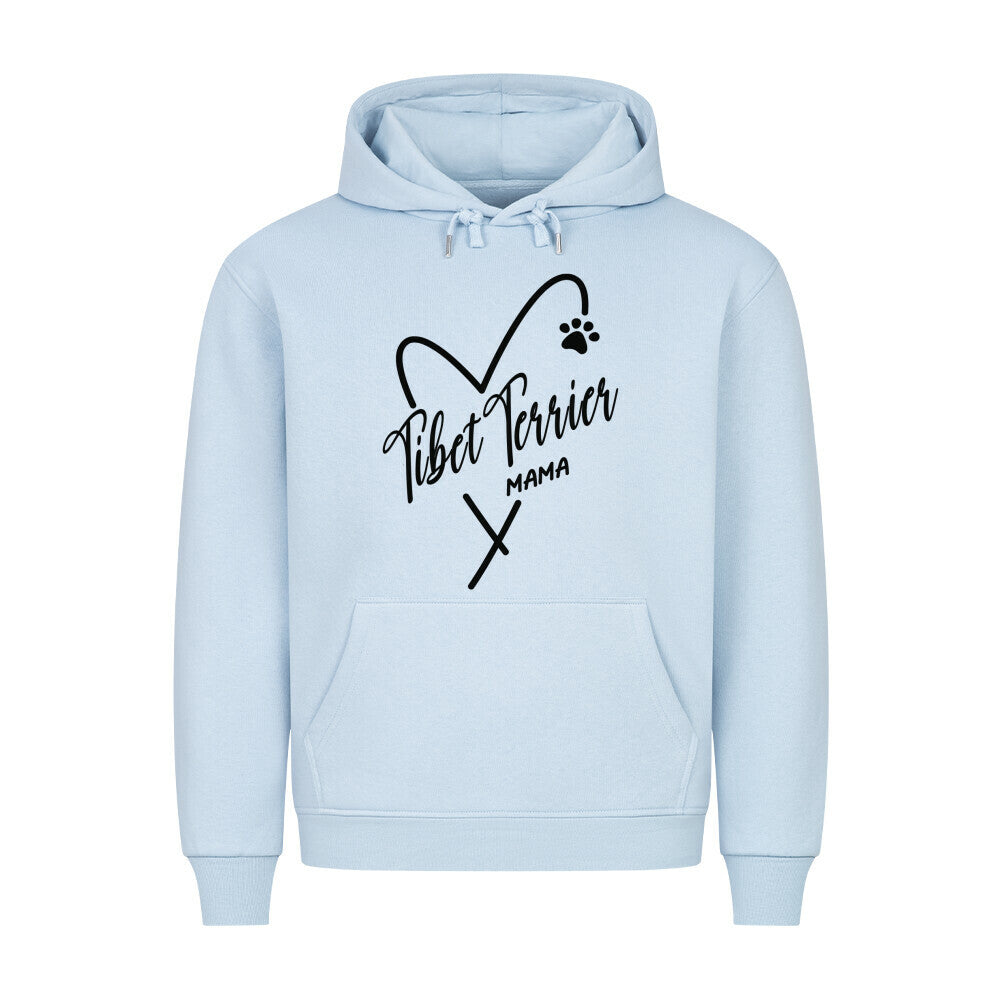 Premium Hoodie "Tibet Terrier - Mama" Babyblau – hunde-shirt.de