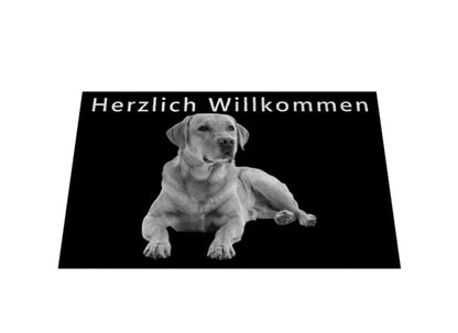 Fußmatte "Labrador - Herzlich Willkommen" – hunde-shirt.de