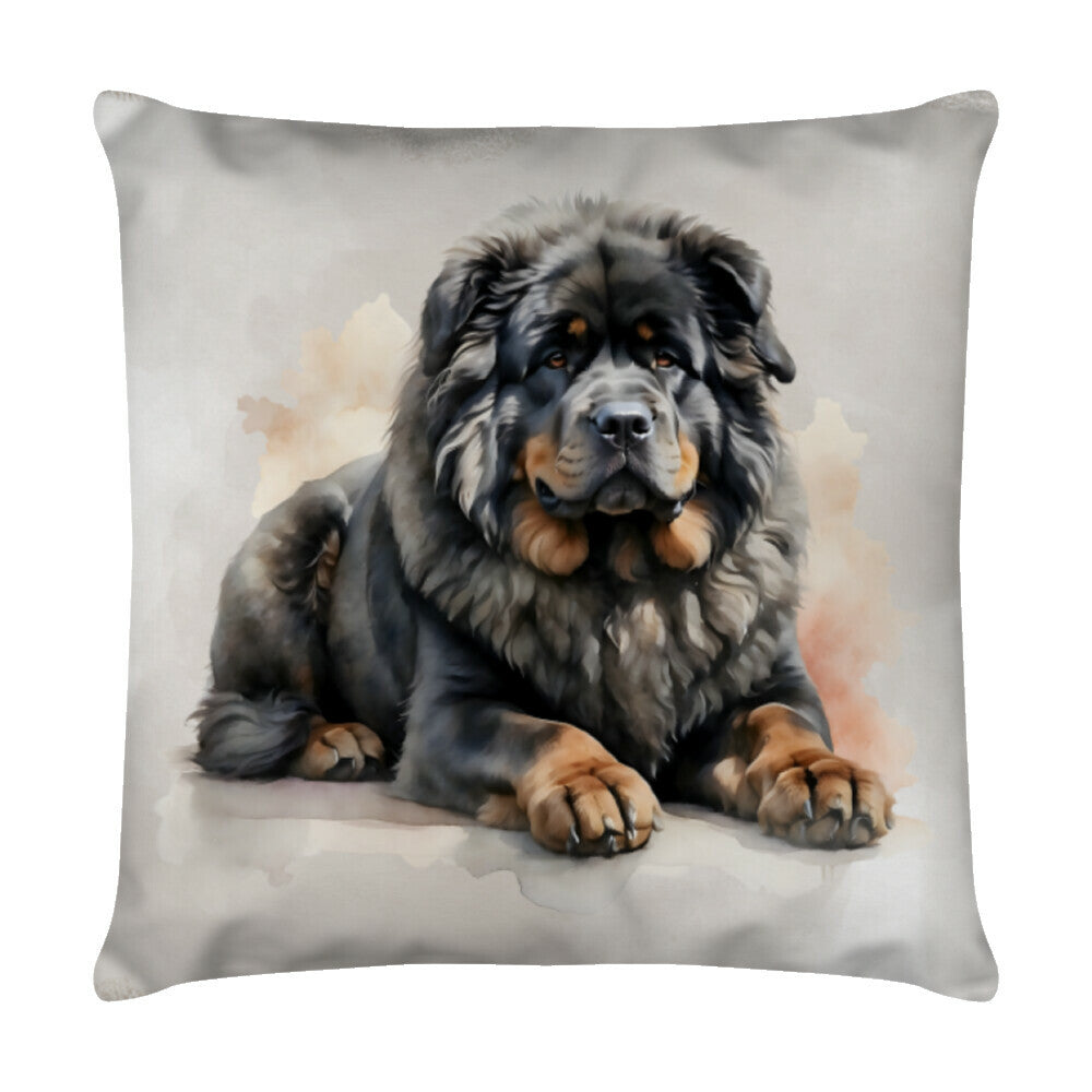 Kissen "Tibetmastiff - Relax" Weiß – hunde-shirt.de