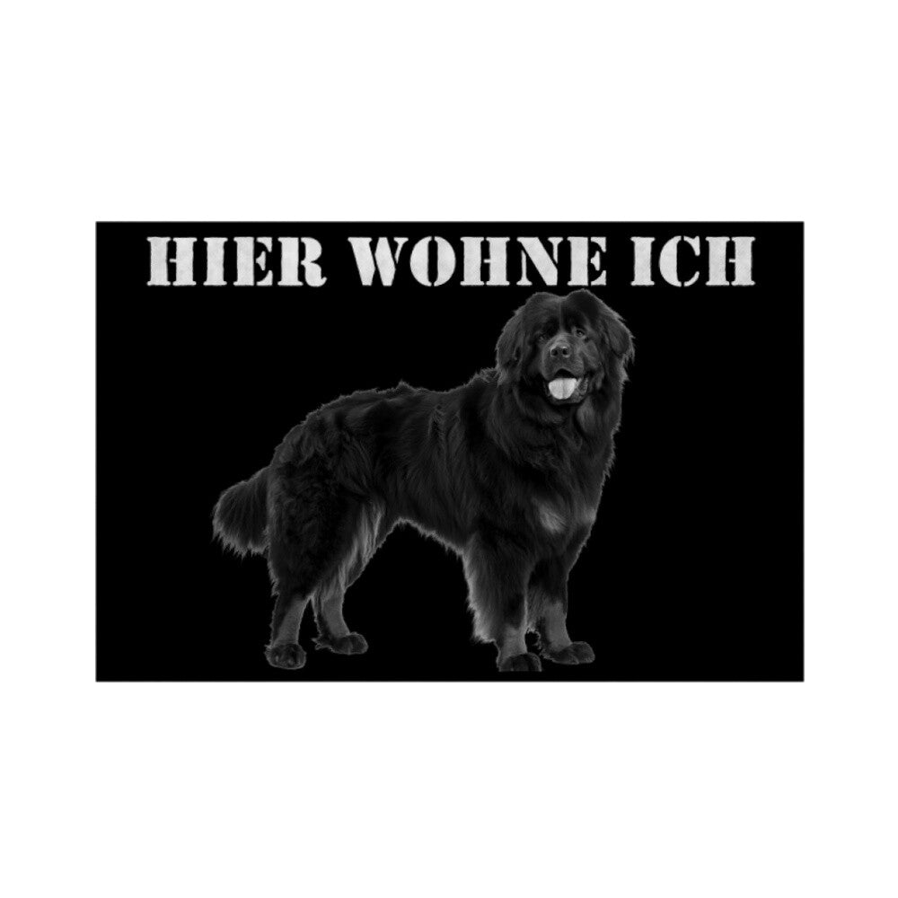 Fußmatte "Do Khyi - Hier wohne ich" Weiß – hunde-shirt.de