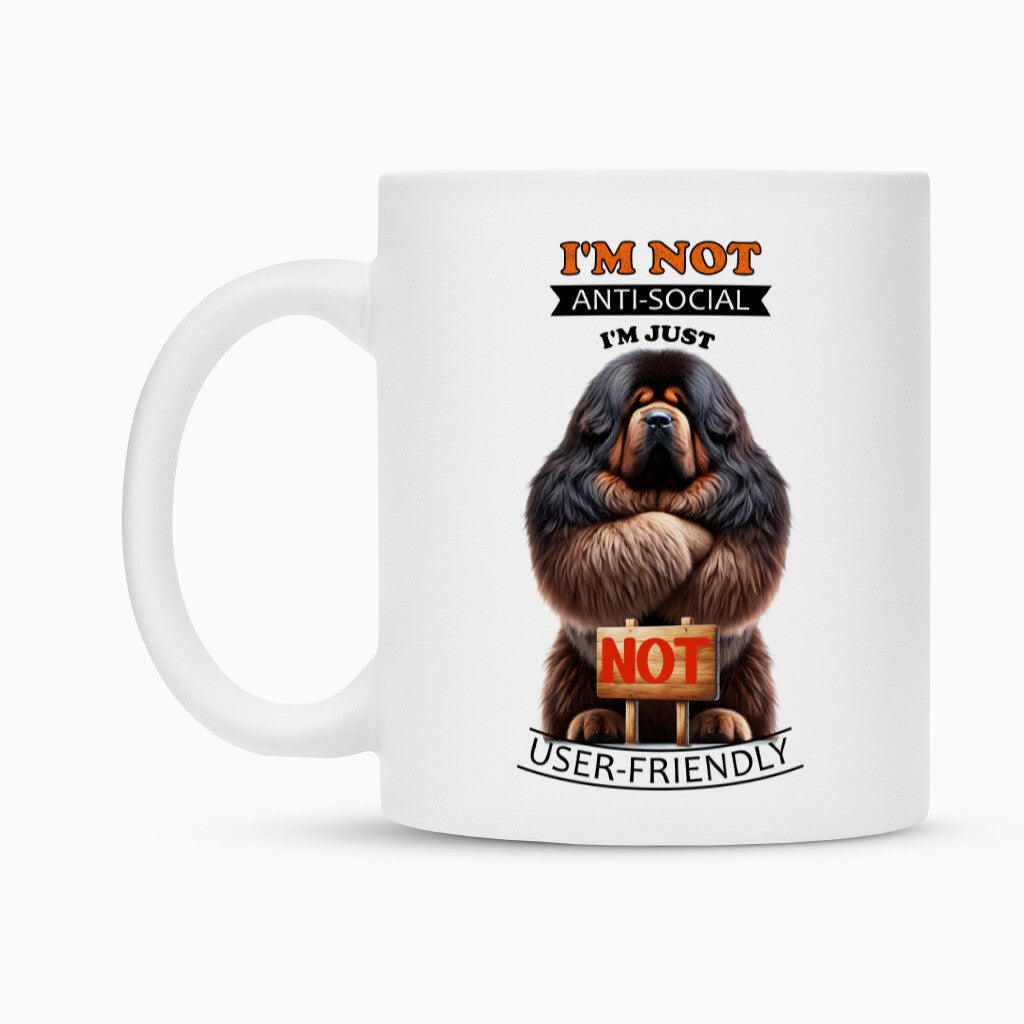 Tasse "Tibetmastiff - Anti-Social" – hunde-shirt.de