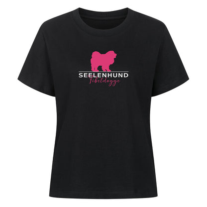Premium Damen-Shirt "Tibetdogge - Seelenhund" Schwarz – hunde-shirt.de