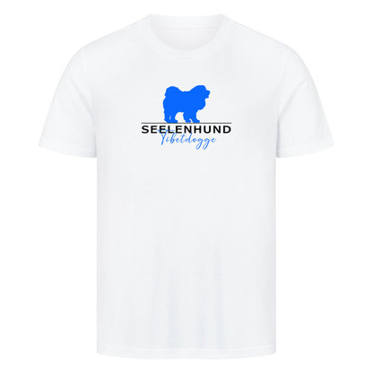 Premium T-Shirt "Tibetdogge - Seelenhund" Weiß – hunde-shirt.de