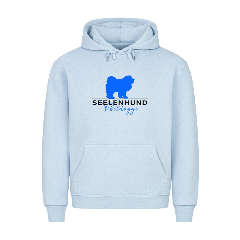Premium Hoodie "Tibetdogge - Seelenhund" Babyblau – hunde-shirt.de