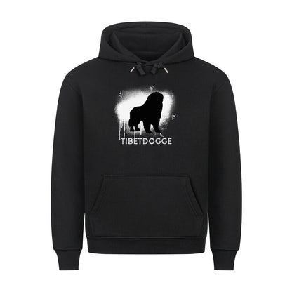 Premium Hoodie "Tibetdogge - Brush" Schwarz – hunde-shirt.de
