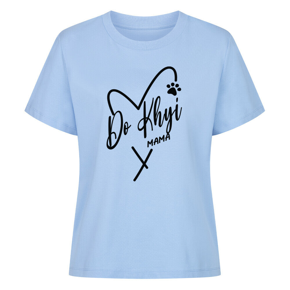 Premium Damen-Shirt "Do Khyi - Mama" Sky Blue – hunde-shirt.de