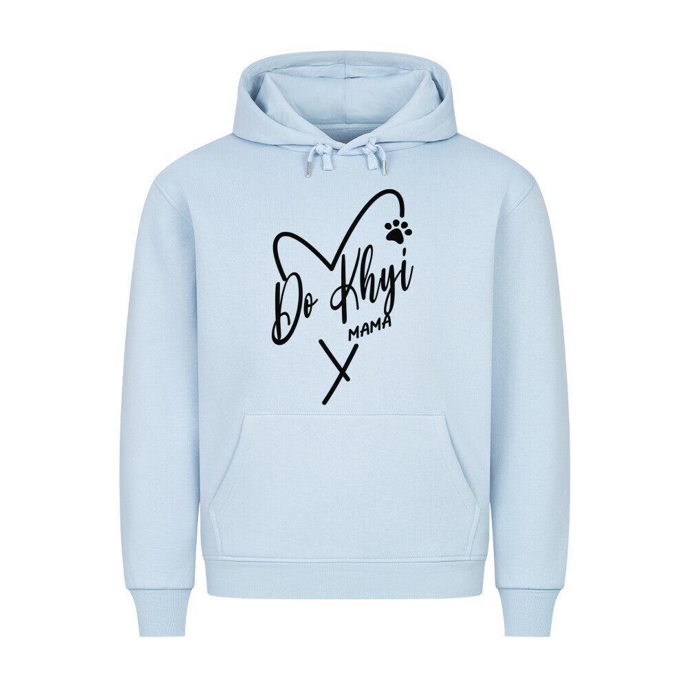 Premium Hoodie "Do Khyi - Mama" Babyblau – hunde-shirt.de